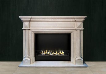 Биокамин в мраморном портале Firezo Dolcecuore, стандарт