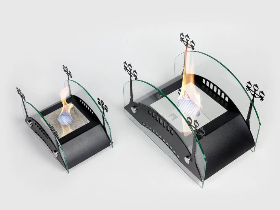 Биокамин настольный Lux Fire Пушкинский мост S (черный)