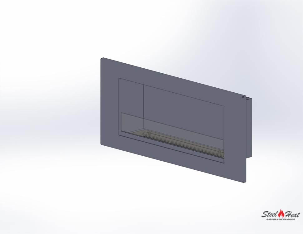 5210А Биокамин встраиваемый со стеклом на заказ