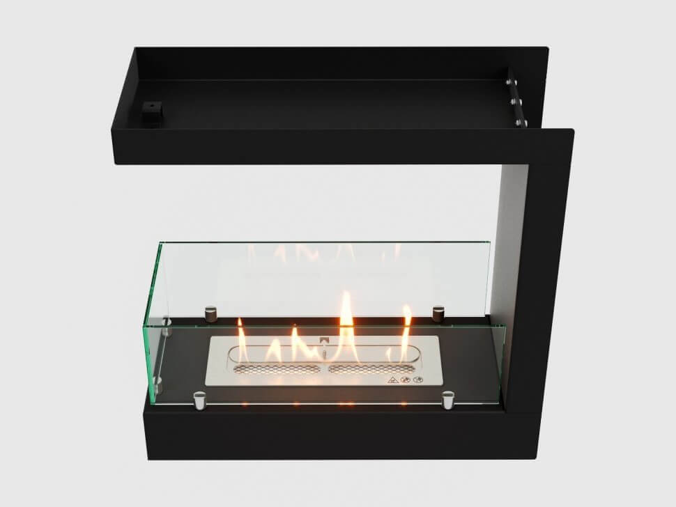 Встроенный биокамин Lux Fire Торцевой 490 S