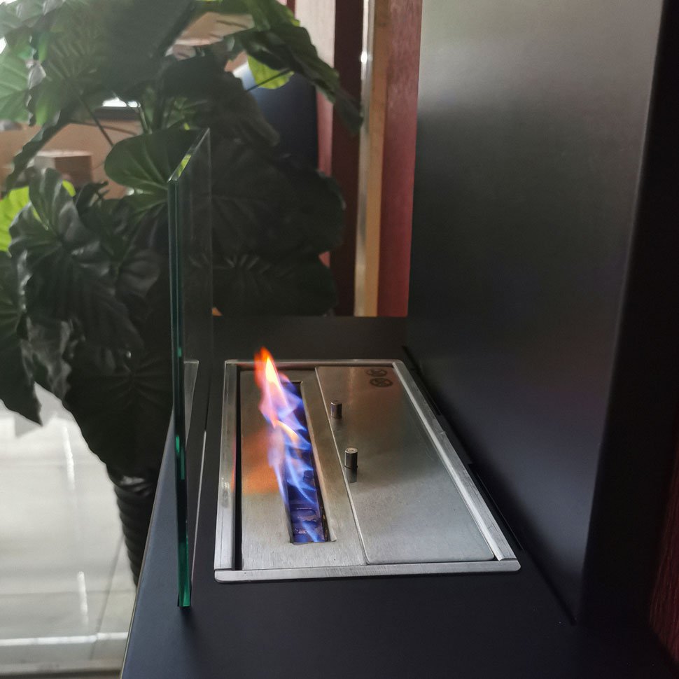 Настенный биокамин Wall Stove BioFire, черный