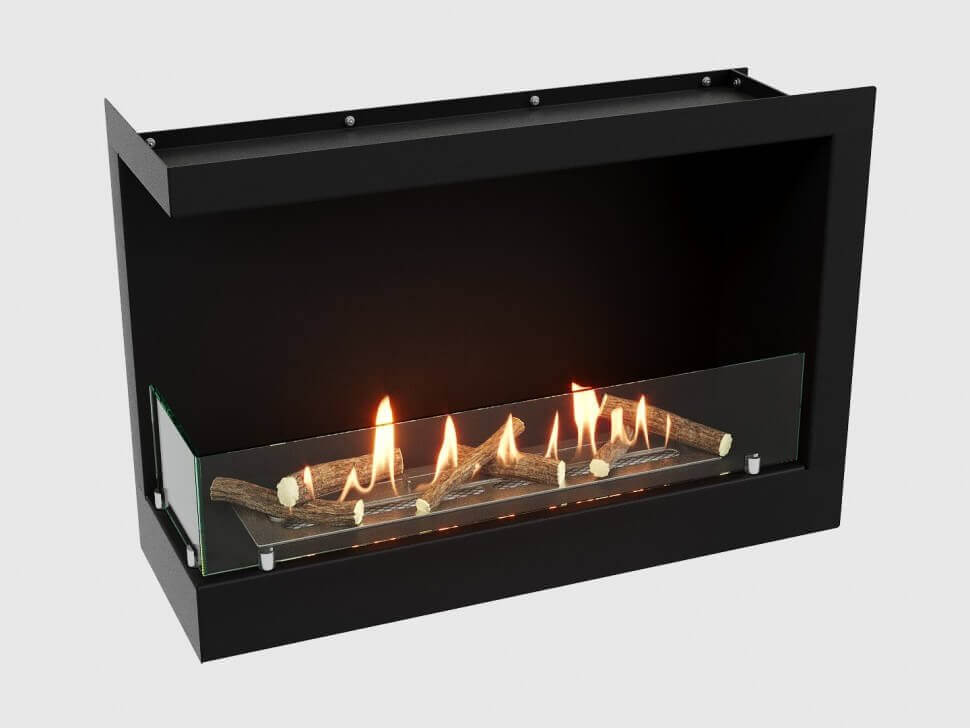 Встроенный биокамин Lux Fire Угловой 690 S (левый угол)