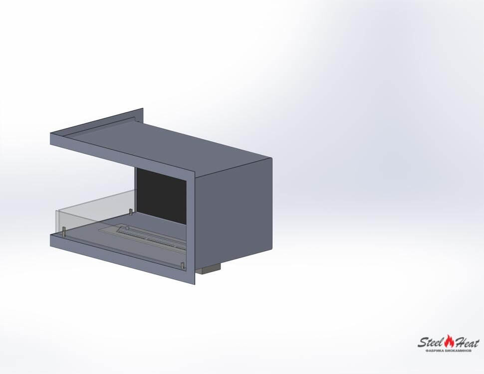 5841А Биокамин угловой левый на заказ