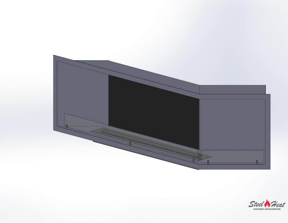 5889C Биокамин угловой на заказ 5889C Биокамин угловой на заказ