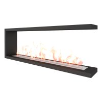 Биокамин торцевой SteelHeat Leader 1400