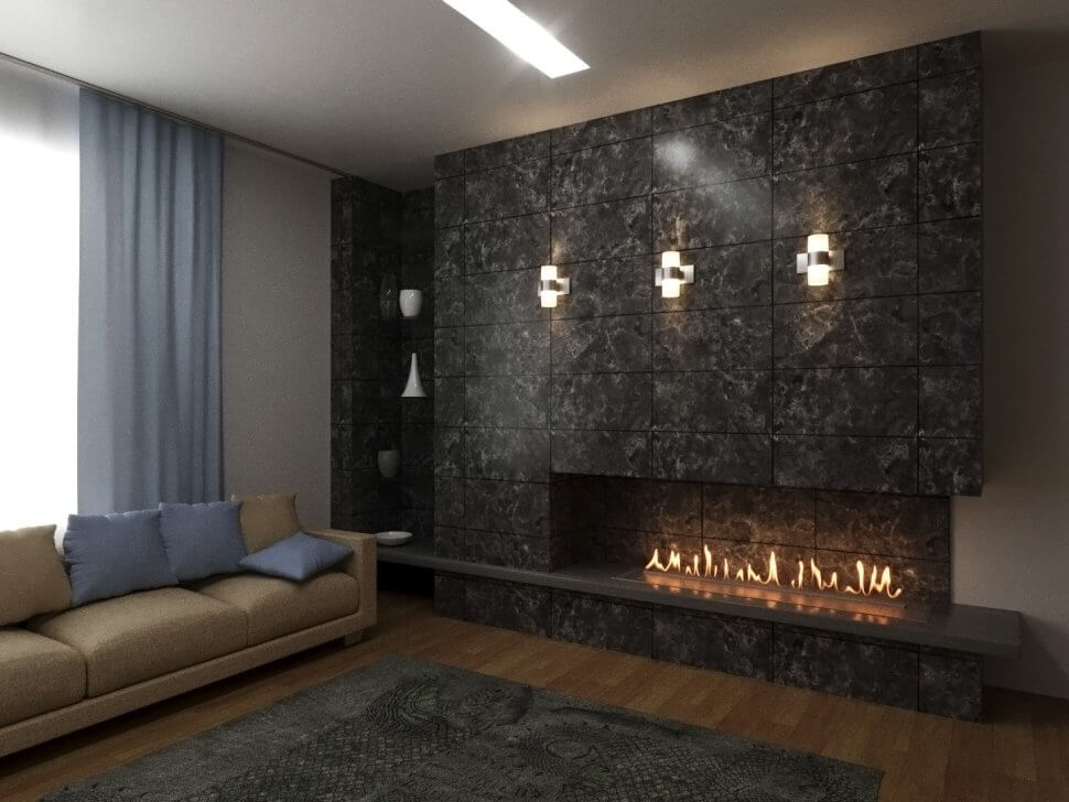 Автоматический биокамин Lux Fire Smart Flame 1400 RC