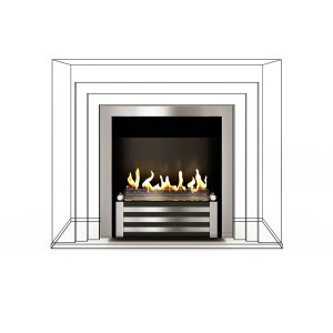 Биокамин в мраморном портале Firezo Oro, стандарт