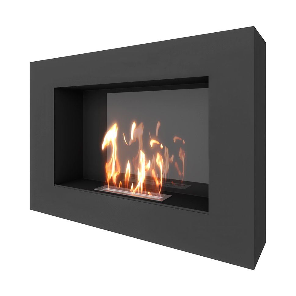 Биокамин SteelHeat WALL GRAND 900 LITE черный