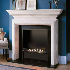 Биокамин в мраморном портале Firezo Suonare, стандарт