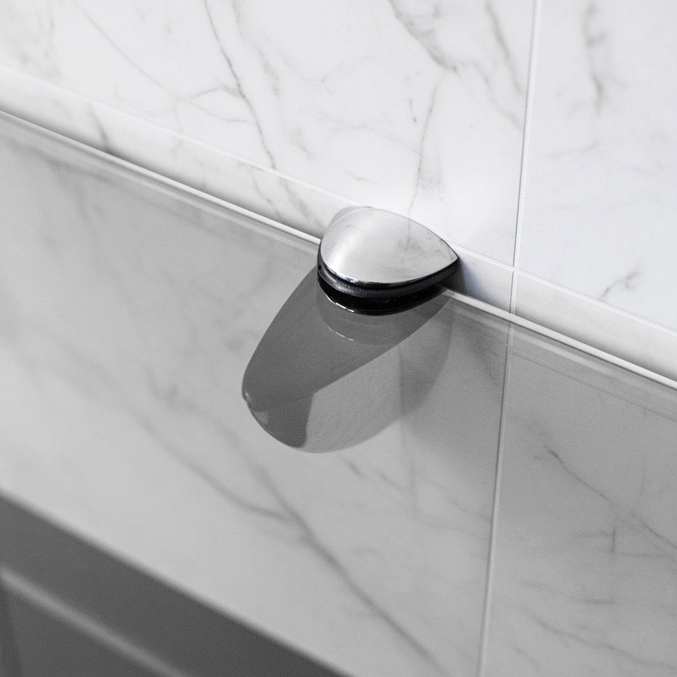 Стеклянная полка для биокамина Opti white 1400