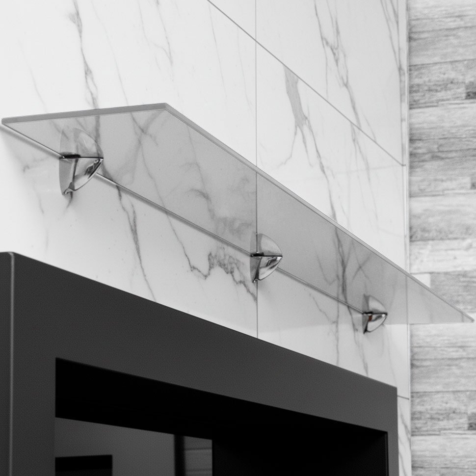 Стеклянная полка для биокамина Opti white 1500 Стеклянная полка для биокамина Opti white 1500