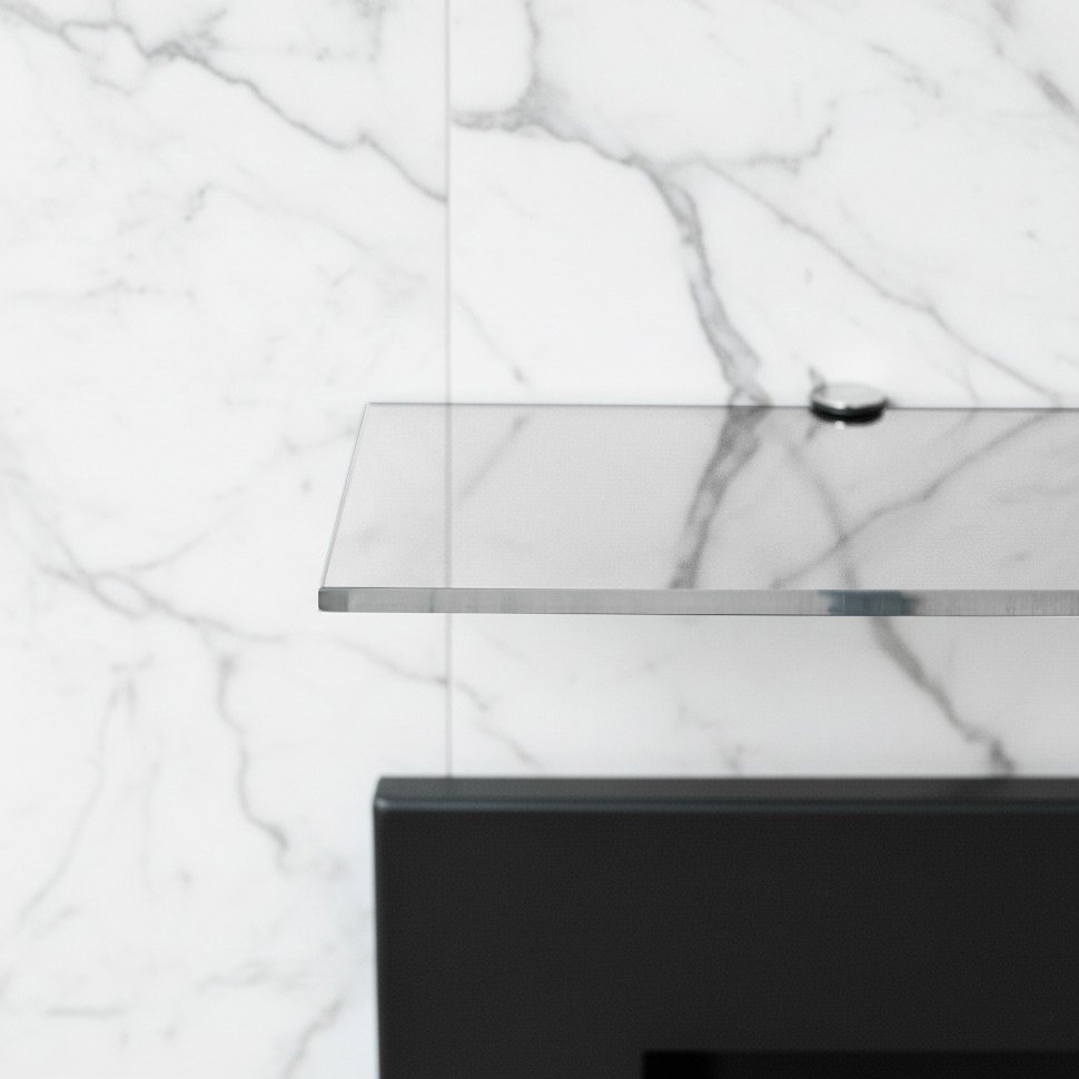 Стеклянная полка для биокамина Opti white 1800