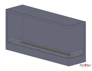 13767A Биокамин угловой правый на заказ