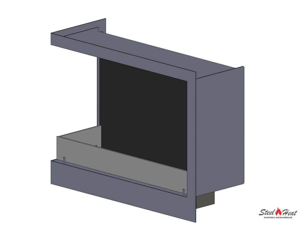 8648А Биокамин угловой левый на заказ