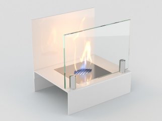 Биокамин настольный Lux Fire "Афиша" S (белый)