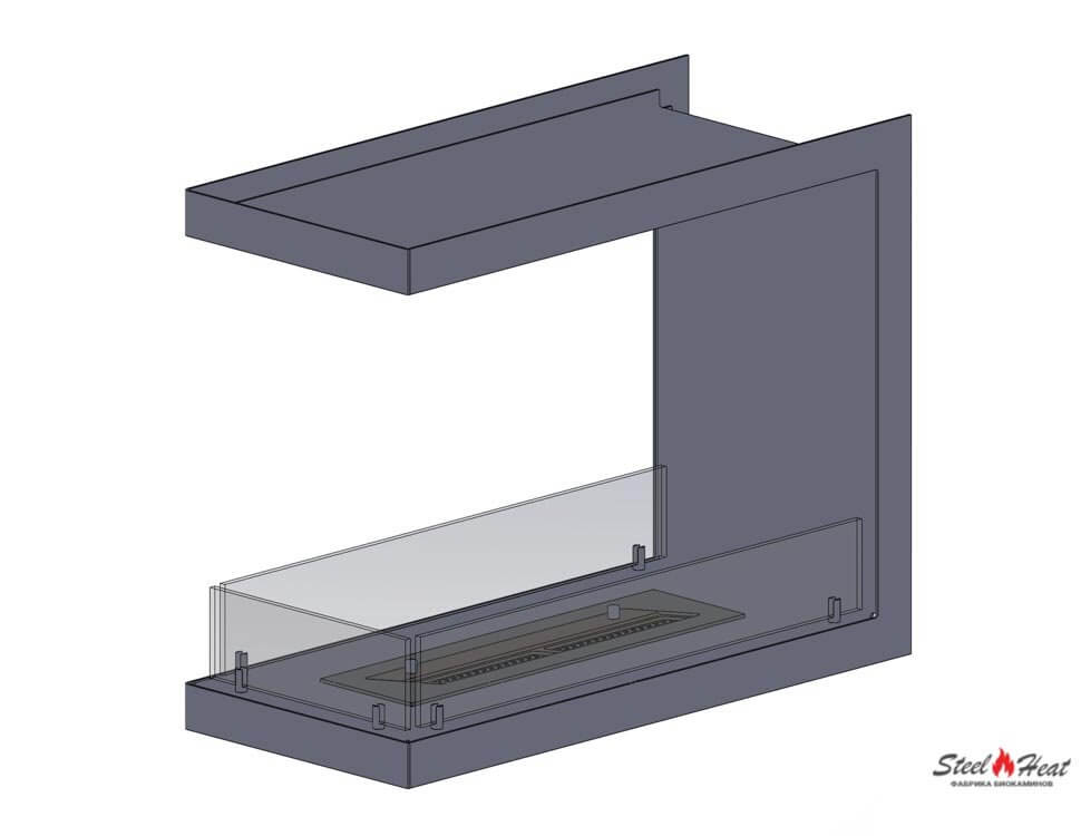 9864С Биокамин торцевой на заказ 9864С Биокамин торцевой на заказ
