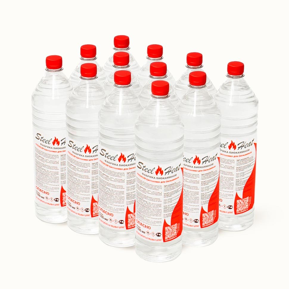 Биотопливо SteelHeat Premium 12х1,5 литра (коробка) Биотопливо SteelHeat Premium 12х1,5 литра (коробка)